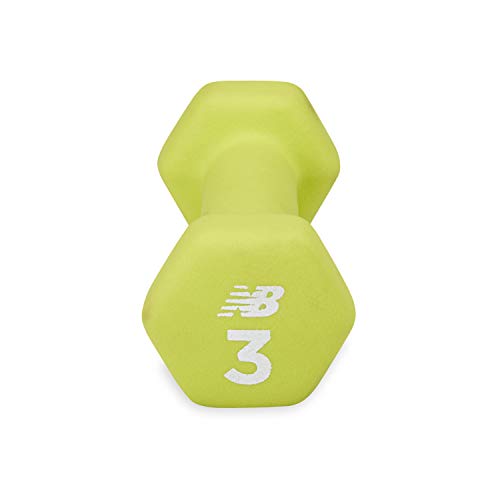 New Balance Dumbbells Hand Weights (Single) - Neoprene Exercise & Fitness Dumbbell for Home Gym Equipment Workouts Strength Training Free Weights for Women, Men (3 Pound), 3lb