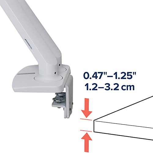 Ergotron – MXV Dual Monitor Arm, VESA Desk Mount – for 2 Monitors Up to 24 Inches, 7 to 20 lbs Each – White