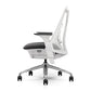 Herman Miller Sayl Chair White Fully Adjustable with Tilt Limiter/Seat Depth/Adjustable Arms/Chrome Base Renewed