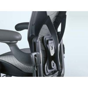 Aeron Chair by Herman Miller - Highly Adjustable Graphite Frame - with PostureFit - Carbon Classic (Medium)