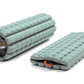 Brazyn Morph Foam Roller (Alpha-Sage): Collapsible Travel Foam Roller for Back Pain Relief, Workout Muscle Recovery, Back Massager, Deep Tissue Leg Massage, Back Cracker, Stretcher; Small, Portable