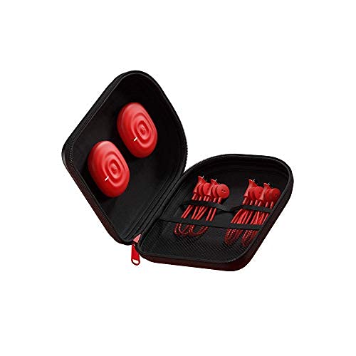 Therabody PowerDot 2.0 Duo - Bluetooth Electrical Muscle Stimulation Device, 2 Smart Wireless NMES & TENS Pods to Improve Recovery Speed and Pain Relief - Remote Controlled Through PowerDot App - Red