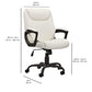 Amazon Basics Classic Puresoft Padded Mid-Back Office Computer Desk Chair with Armrest - Cream