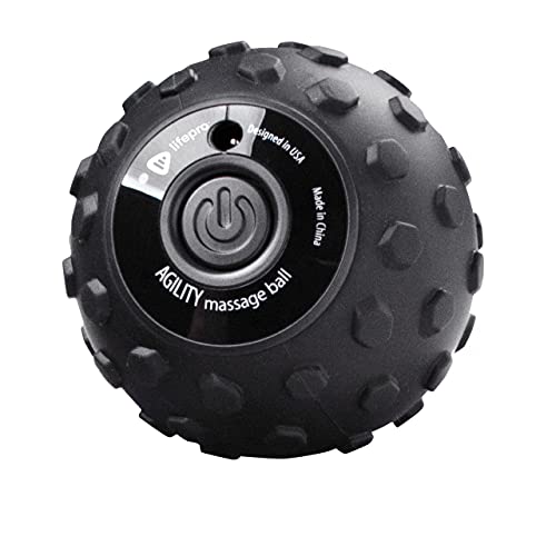 LifePro 4-Speed Vibrating Massage Ball - Revolutionary Lacrosse Ball Deep Tissue Trigger Point Therapy - Vibration Roller Ball for Plantar Fasciitis, Yoga Therapy, Mobility, Myofascial Release Tools