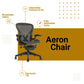 Aeron Chair by Herman Miller - Highly Adjustable Graphite Frame - with PostureFit - Carbon Classic (Medium)