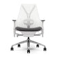 Herman Miller Sayl Chair White Fully Adjustable with Tilt Limiter/Seat Depth/Adjustable Arms/Chrome Base Renewed