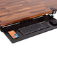 Stand Steady Premier Clamp-On Keyboard Tray | Extra Large 27-Inch Keyboard Shelf for Ergonomic Typing | Heavy Duty Wood Tray & Metal Frame | Sliding Desk Tray & Under Desk Drawer (Black) 