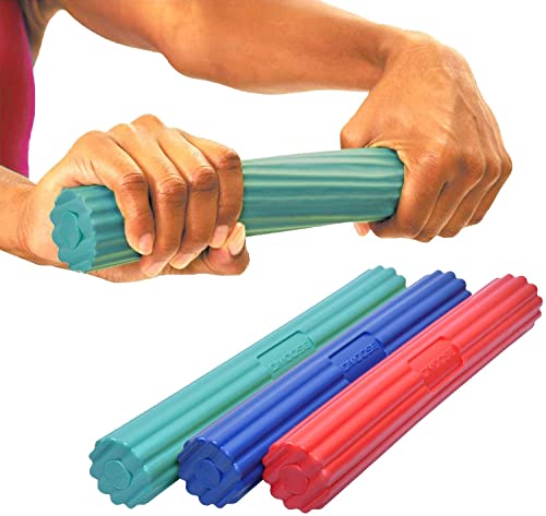 DMoose Fitness Flex Bar (3 in 1-Red, Green & Blue)