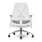 Herman Miller Sayl Chair White Fully Adjustable with Tilt Limiter/Seat Depth/Adjustable Arms/Chrome Base Renewed