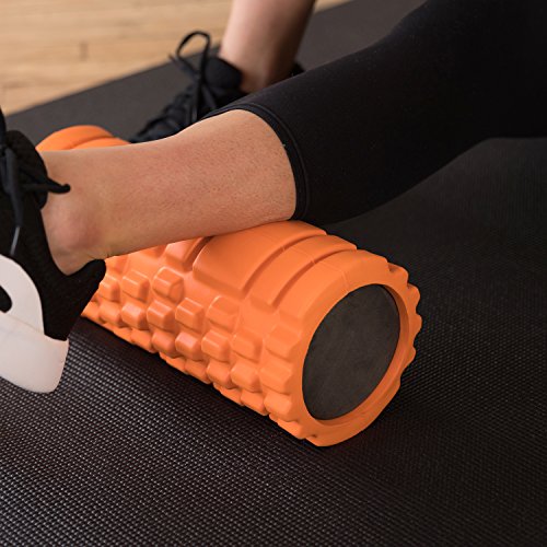 321 STRONG Foam Roller - Medium Density Deep Tissue Massager for Muscle Massage and Myofascial Trigger Point Release, with 4K eBook - Orange