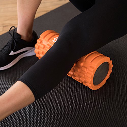 321 STRONG Foam Roller - Medium Density Deep Tissue Massager for Muscle Massage and Myofascial Trigger Point Release, with 4K eBook - Orange